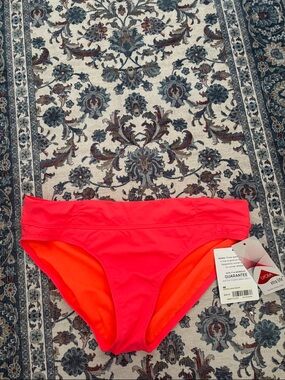 Athleta Women’s Swim Bottoms - Bright Coral/Neon Orange